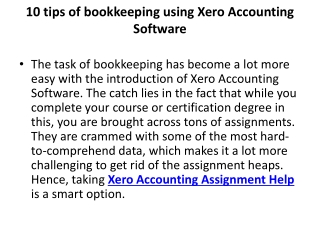 10 tips of bookkeeping using Xero Accounting Software