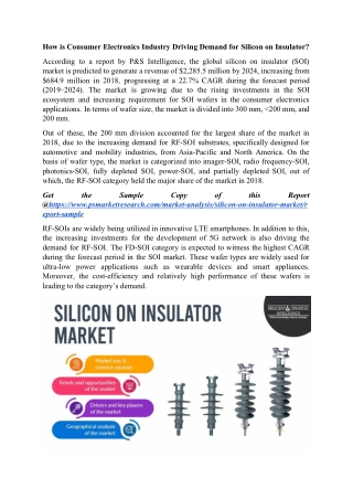 Silicon on Insulator Market | Analysis, Post Covid-19 Impact | Potential Business Impacts for Key Players