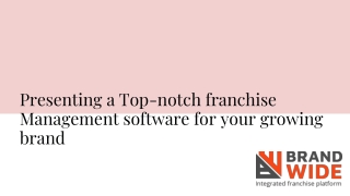 Presenting a Top-notch franchise Management software for your growing brand