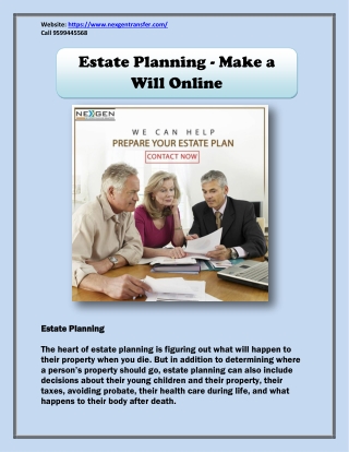 Estate Planning - Make a Will Online - Power of Attorney