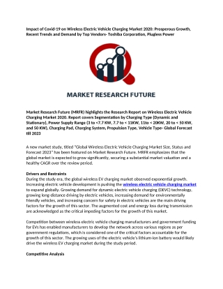 Impact of Covid-19 on Wireless Electric Vehicle Charging Market 2020