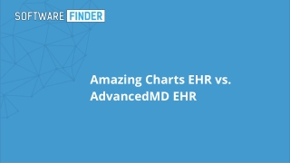 Amazing Charts EHR vs. AdvancedMD EHR | Software Finder