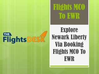 Flights MCO To EWR