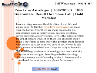 Free Love Astrologer | 7665787887 |100% Guaranteed Result On Phone Call | Gold Medalist