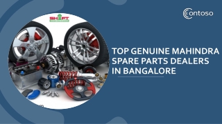 Mahindra Car Spare Parts Online