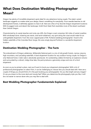 The Most Influential People in the wedding photographer Industry