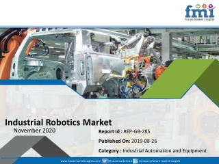 FMI’s Detailed Report on Industrial Robotics Market Offers Projections of Potential Impact of Corona Virus Outbreak