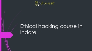 Ethical hacking course in Indore
