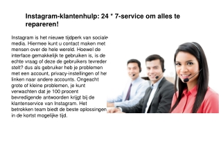 Instagram Klantenservice Nummer