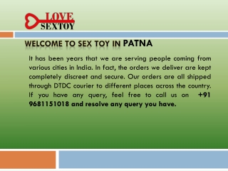 Welcome To Adult Toy In Patna