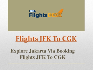 Flights JFK To CGK