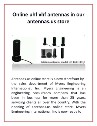 Online uhf vhf antennas in our antennas.us store