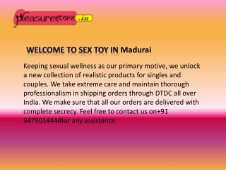 Welcome To Adult Toy In Madurai