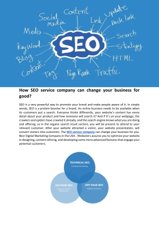 How seo service company can change your business for good