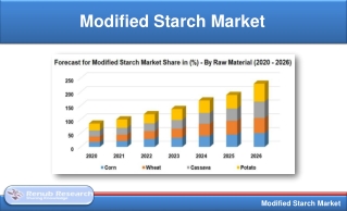 Modified Starch Market will be US$ 14.9 Billion by 2026