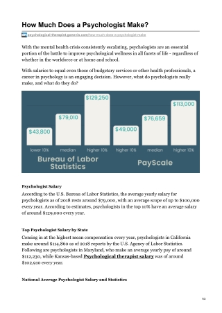 How Much Does a Psychologist Make?