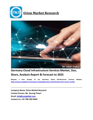 Germany Cloud Infrastructure Services Market Trends, Size, Competitive Analysis and Forecast 2019-2025