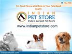 Pet Food Plays a Vital Role in Your Pets Good Health