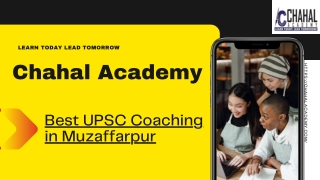 Best UPSC Coaching in Muzaffarpur