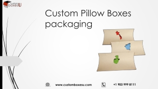 Unique Idea's of Custom Pillow Boxes packaging in USA