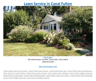 Lawn Service in Canal Fulton