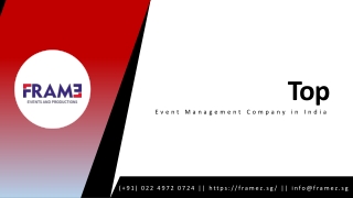 Best Event Management Company in India