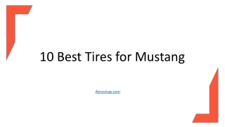 10 Best Tires for Mustang