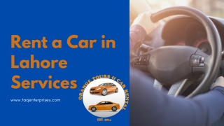 Rent a Car in Lahore Services