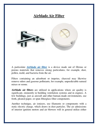 Airblade Air Filters