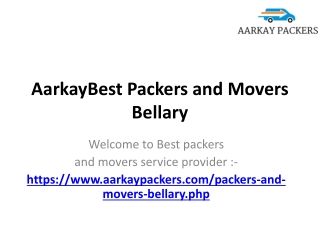 AarkayBest Packers and Movers Bellary, Movers and Packers in Bellary