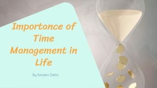 Importance of Time Management in Life