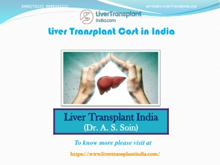 Visit Liver Transplant Cost in India