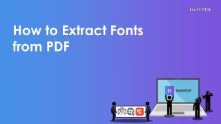 How to extract fonts from a PDF