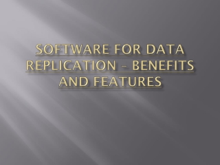 Data replication software
