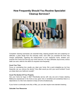 End of Lease Cleaning Service Melbourne