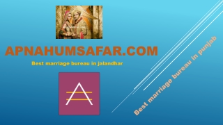 jalandhar marriage bureau 01814640041