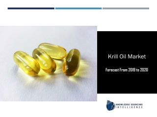 Krill Oil Market to be Worth US$580.716 million in 2024
