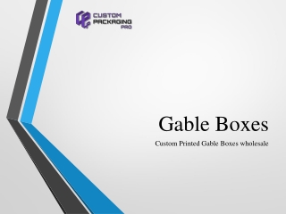 Large Gable Boxes Wholesale