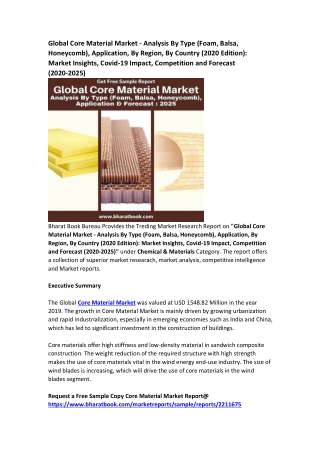 Global Core Material Market Research Report Forecast 2025