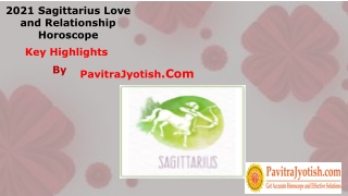2021 Sagittarius Love and Relationship Horoscope