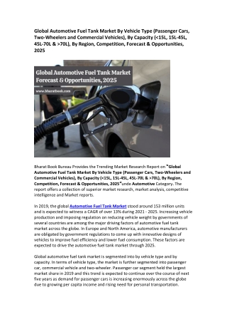 Global Automotive Fuel Tank Market Research Report 2025