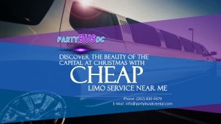 Discover the Beauty of the Capital at Christmas with Cheap Limo Service Near Me