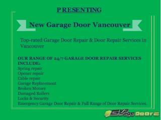 New Garage Door Vancouver