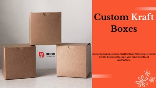 Get Quality Designed Custom Kraft Boxes | Custom Retail Packaging!