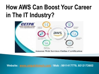 How AWS Skills Can Boost Your Career in The IT Industry?