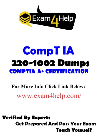 How To Get Comprehensive CompTIA 220-1002 Exam ?