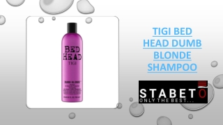 Tigi Bed Head dumb blonde Shampoo