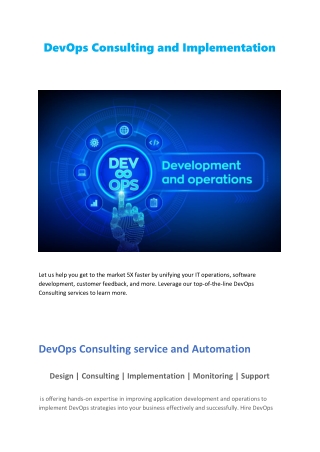 DevOps Consulting and Implementation Services in NYC & NJ, USA | Technosip