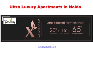 Ultra Luxury Apartments in Noida - ACE Parkway