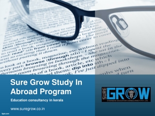 Sure Grow Study In Abroad Program